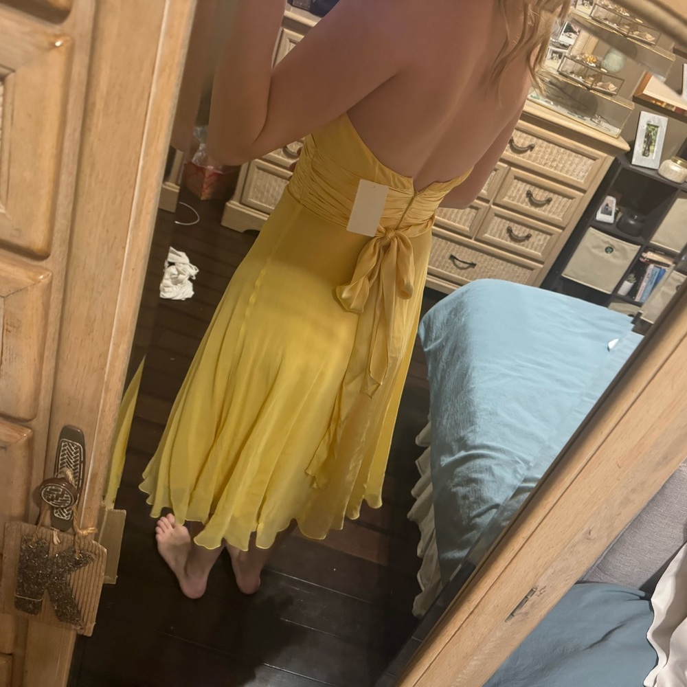 Maggy London yellow dress